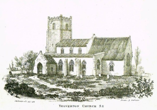 etching of church
